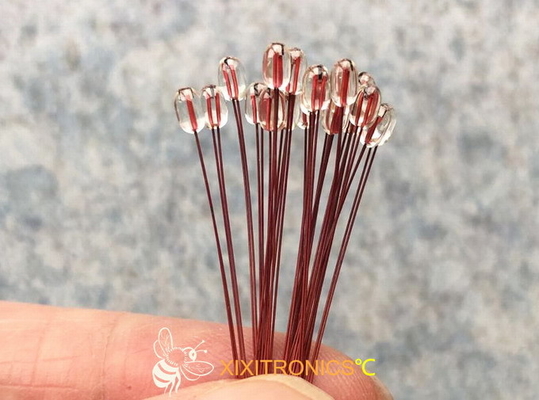 ヘッド サイズ1.6mm及び2.3mmのAIRMATIC MF57シリーズのための放射状のガラス上塗を施してある破片のサーミスター