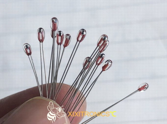 ヘッド サイズ1.6mm及び2.3mmのAIRMATIC MF57シリーズのための放射状のガラス上塗を施してある破片のサーミスター